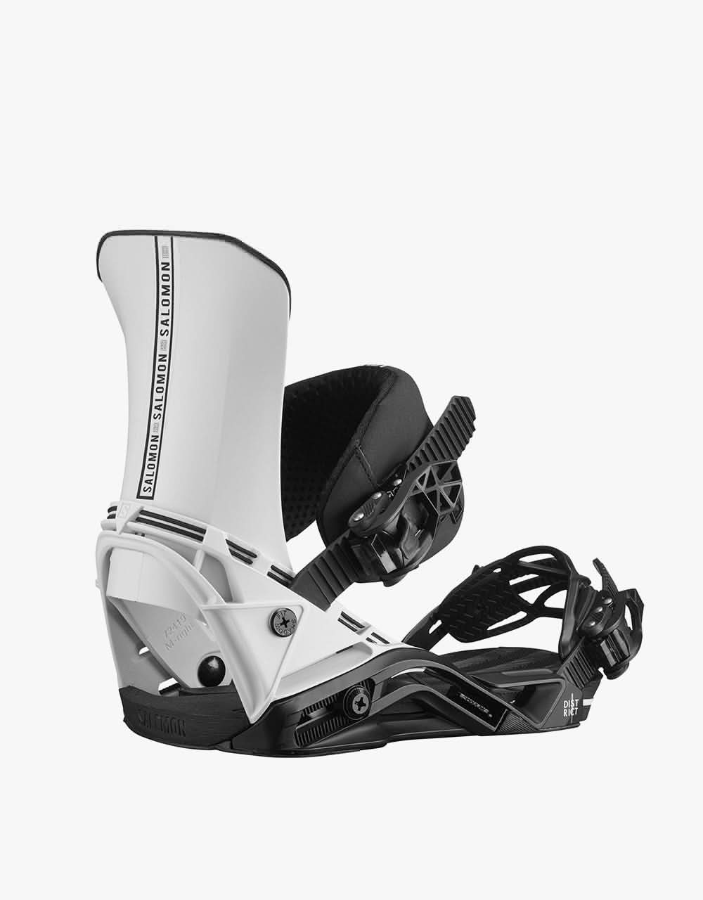 Salomon District 2021 Snowboard Bindings - Light Grey/Black