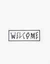 Welcome Scrawl 5" Sticker