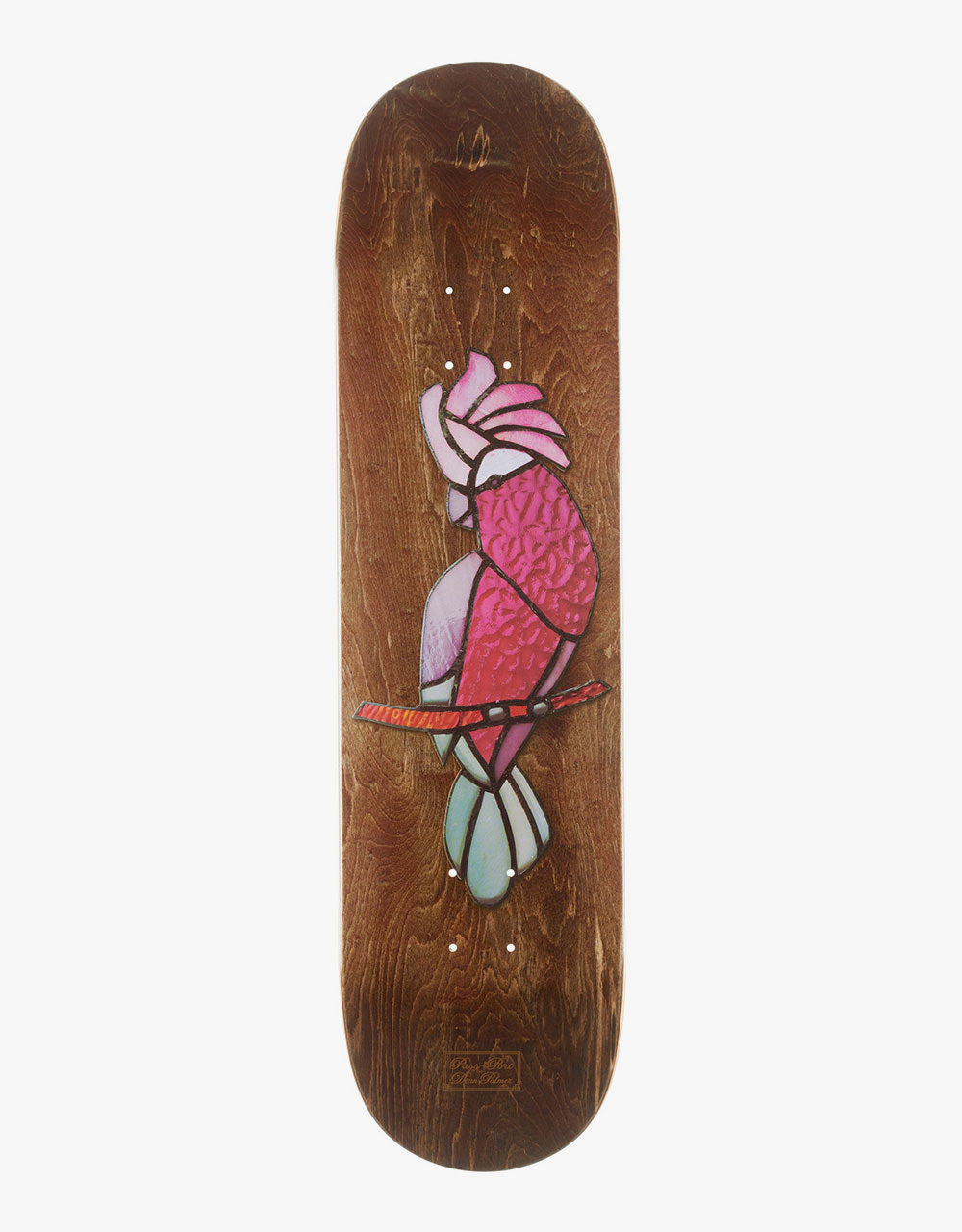 Pass Port Palmer Galah 'Stained Glass Series' Skateboard Deck - 8.25"