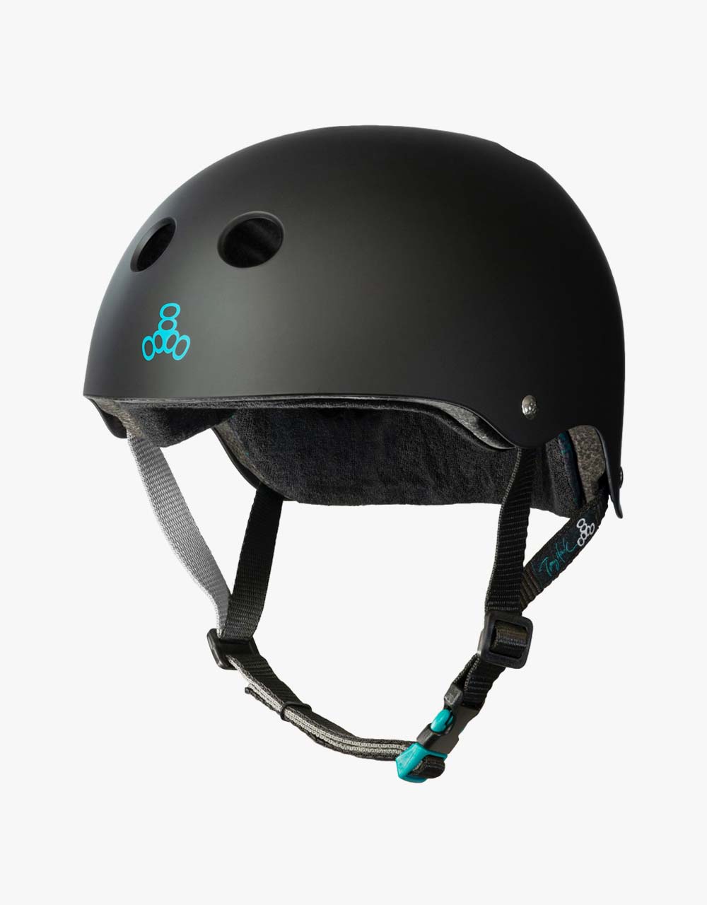 Triple 8 Sweatsaver Certified Tony Hawk Pro Rubber Helmet - Black