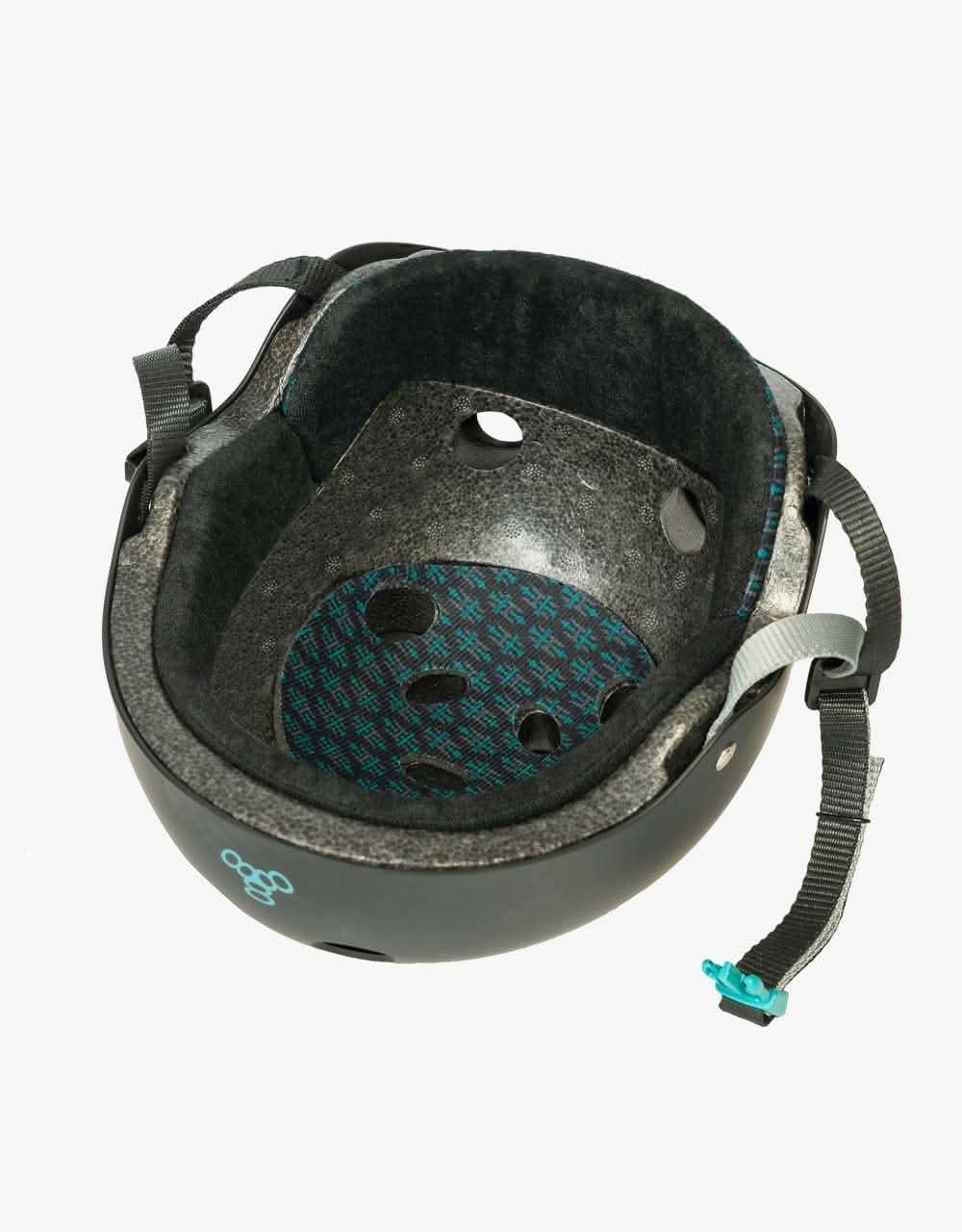Triple 8 Sweatsaver Certified Tony Hawk Pro Rubber Helmet - Black