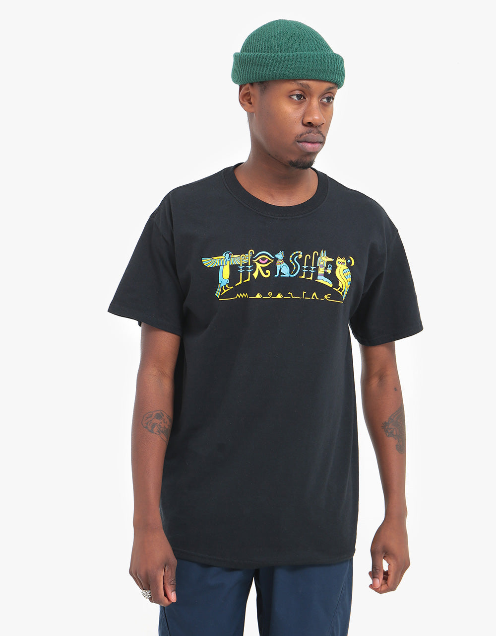 Thrasher Hieroglyphic T-Shirt - Black