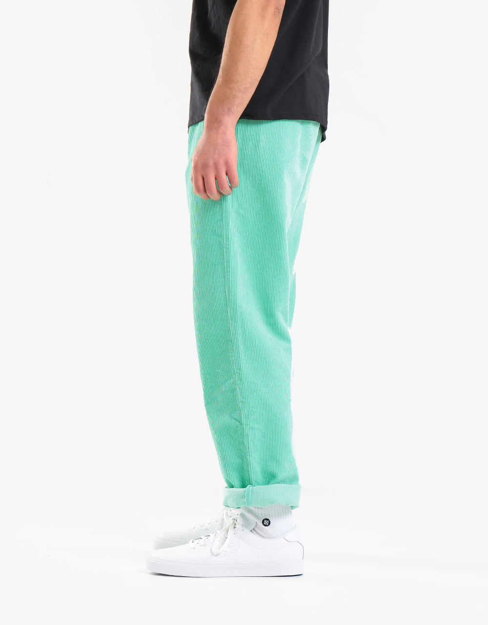 Route One Relaxed Fit Big Wale Cords - Quiet Wave