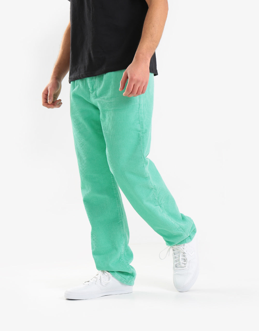 Route One Relaxed Fit Big Wale Cords - Quiet Wave