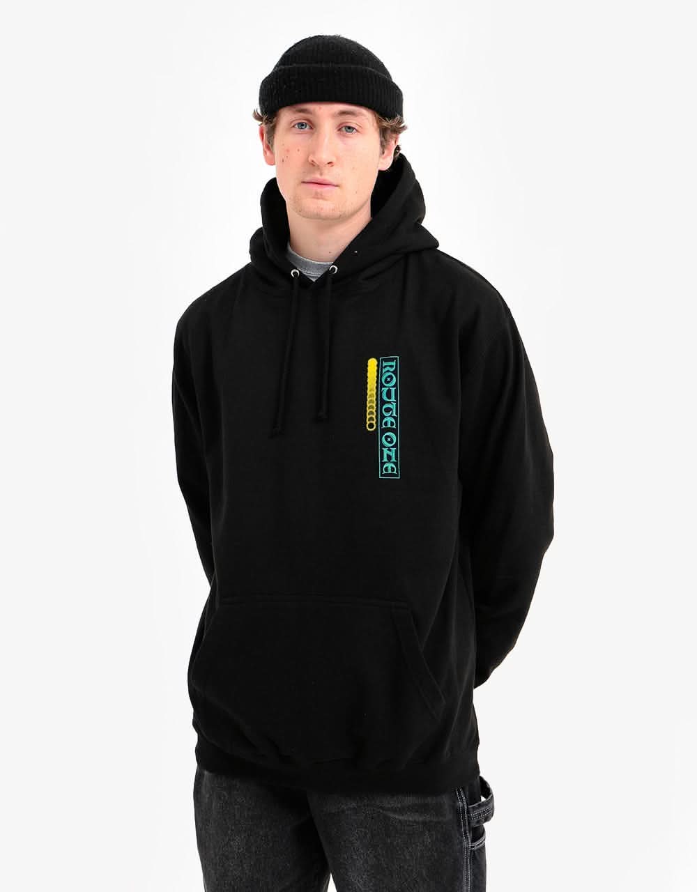 Route One Pure Radiance Pullover Hoodie - Black