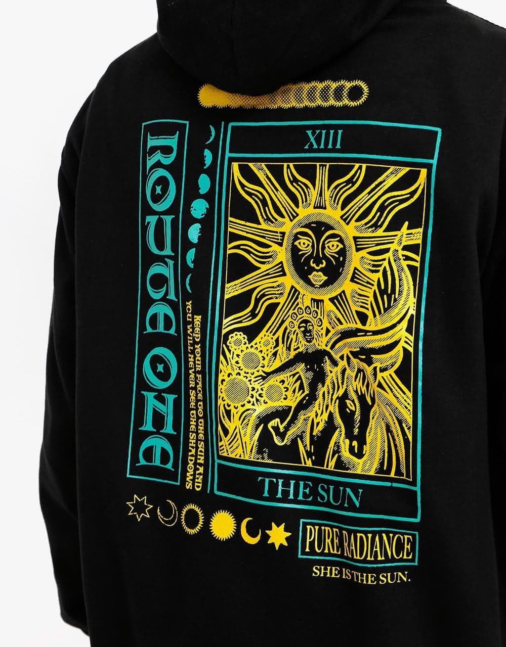 Route One Pure Radiance Pullover Hoodie - Black