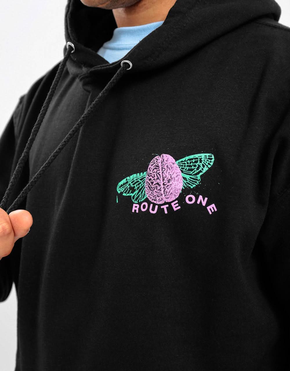 Route One Lost My Mind Pullover Hoodie - Black