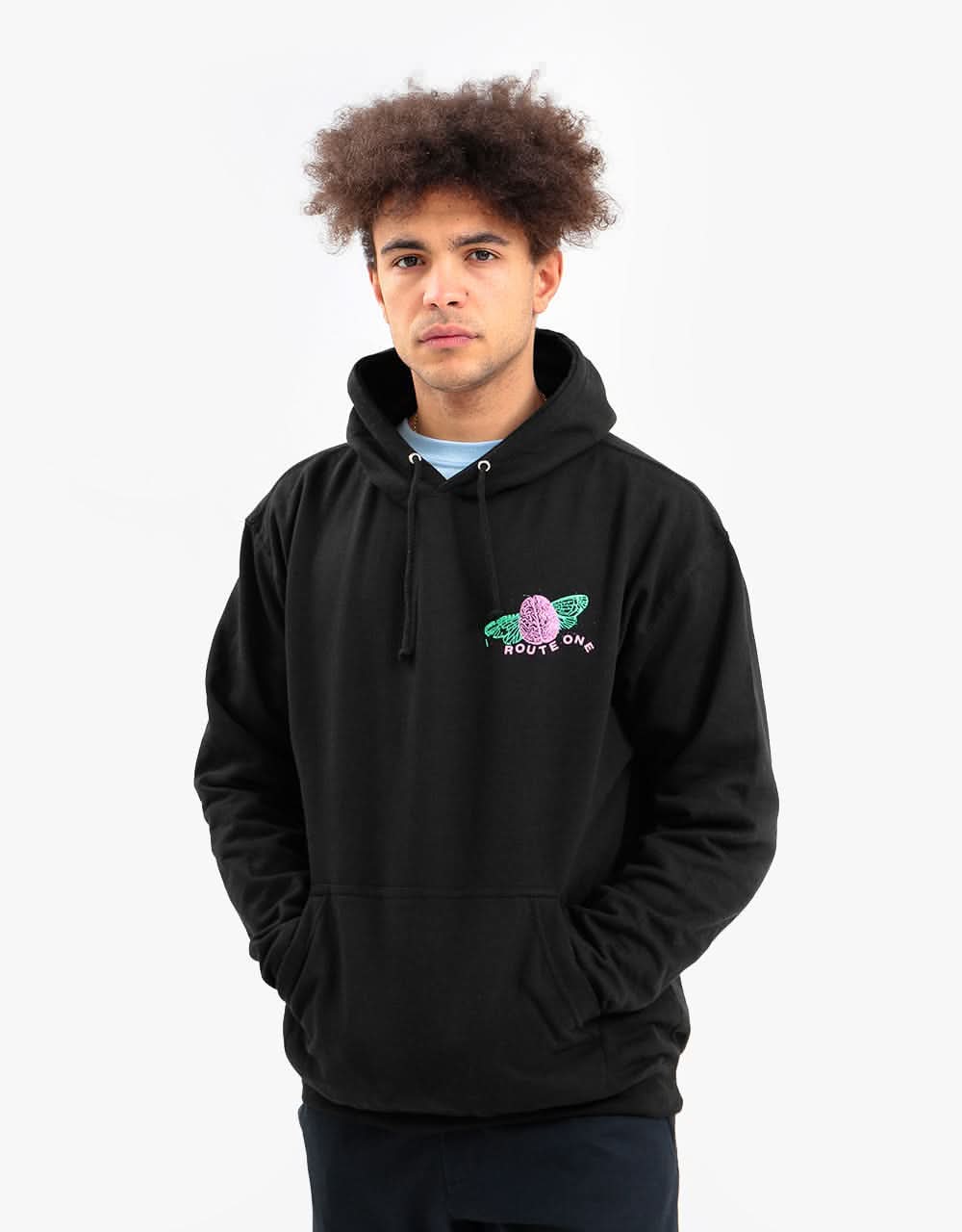 Route One Lost My Mind Pullover Hoodie - Black