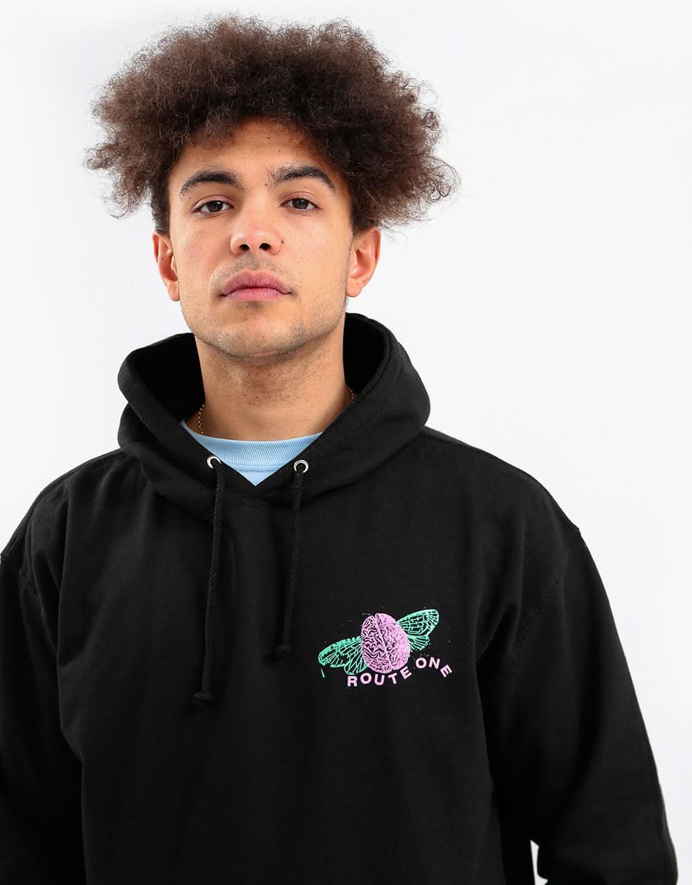Route One Lost My Mind Pullover Hoodie - Black