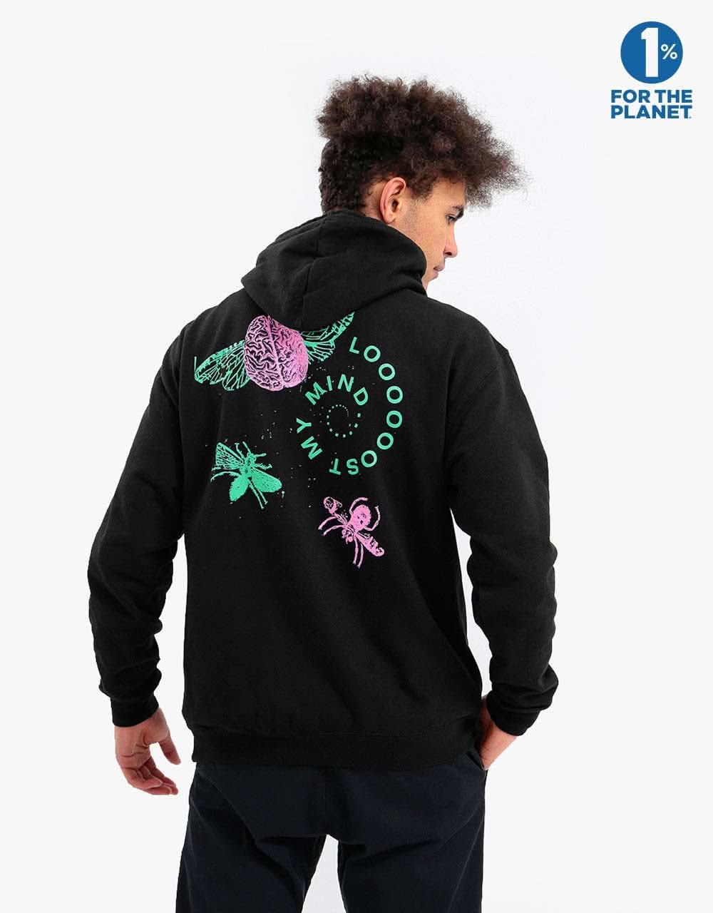Route One Lost My Mind Pullover Hoodie - Black