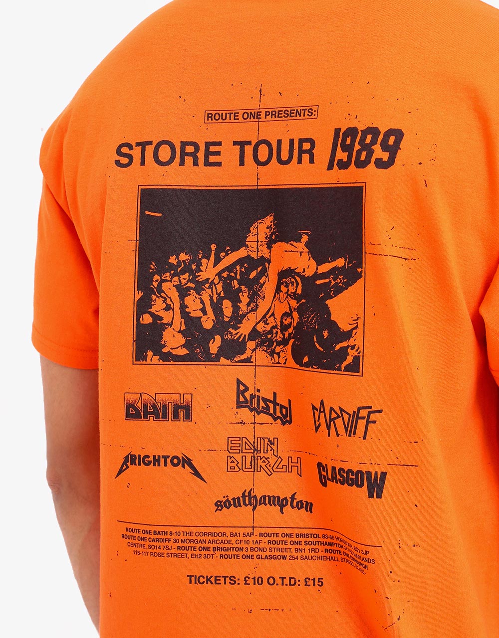 Route One Store Tour T-Shirt - Orange