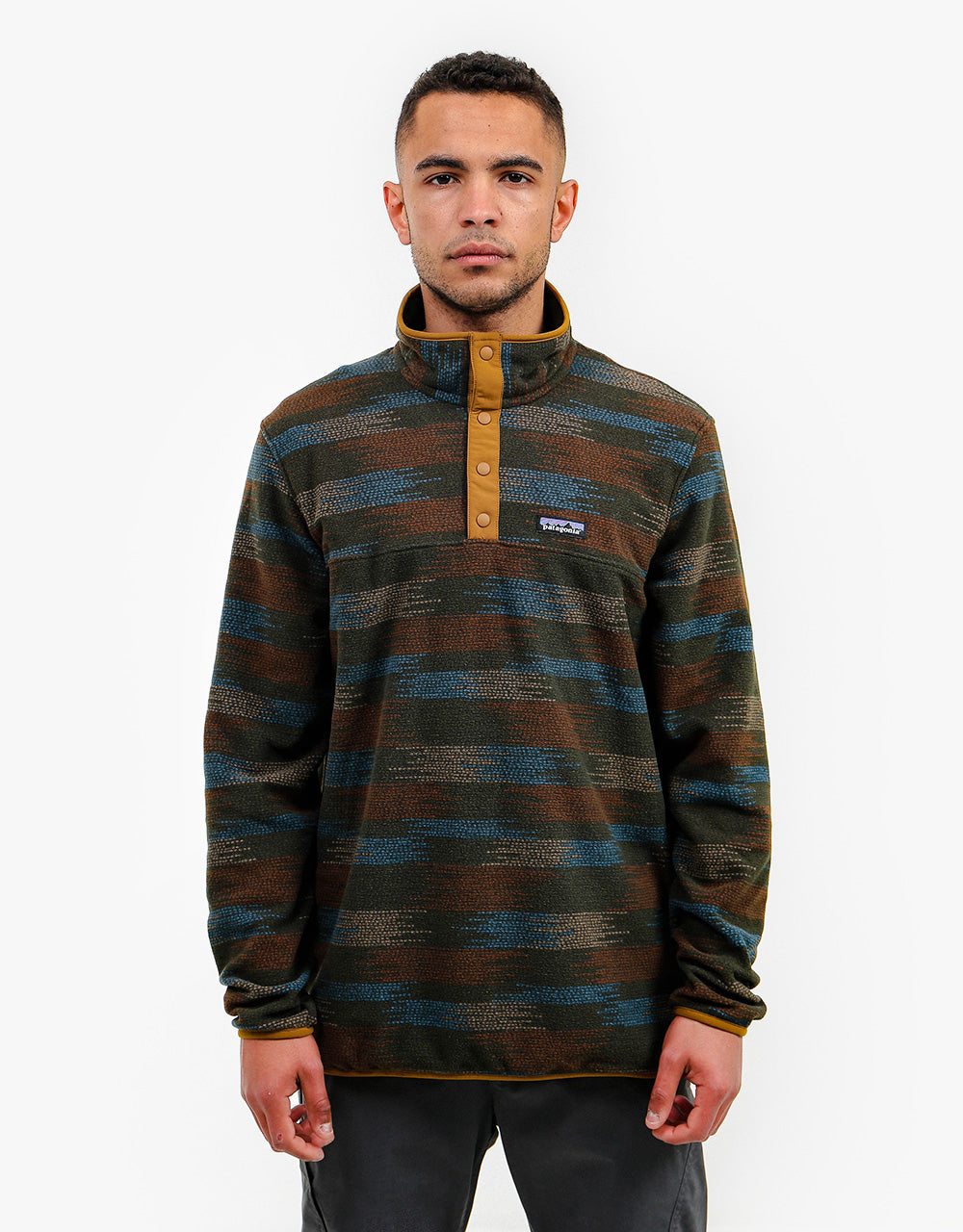Patagonia Micro D® Snap-T Pullover - Native Seeds: Industrial Green