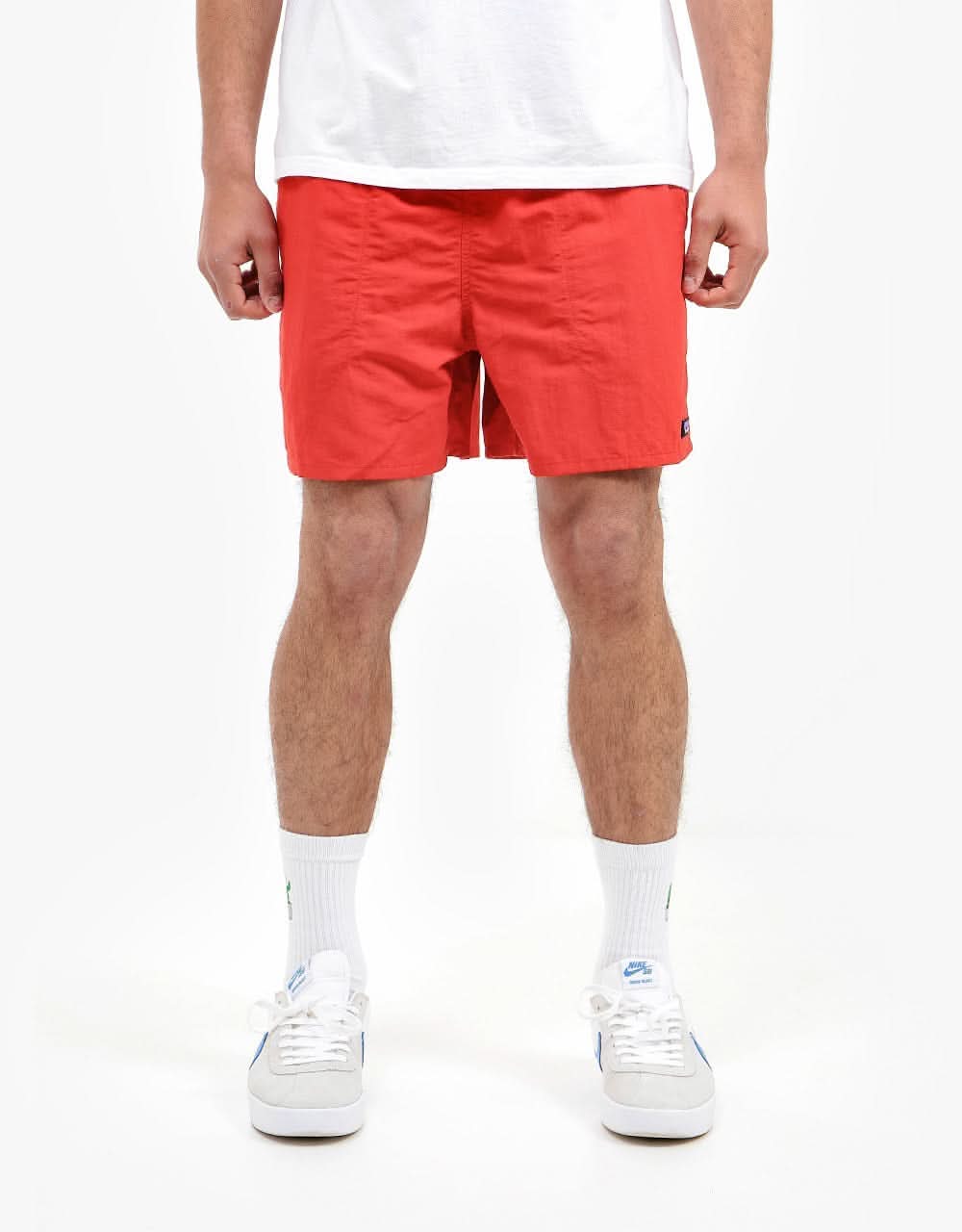patagonia baggies fire red