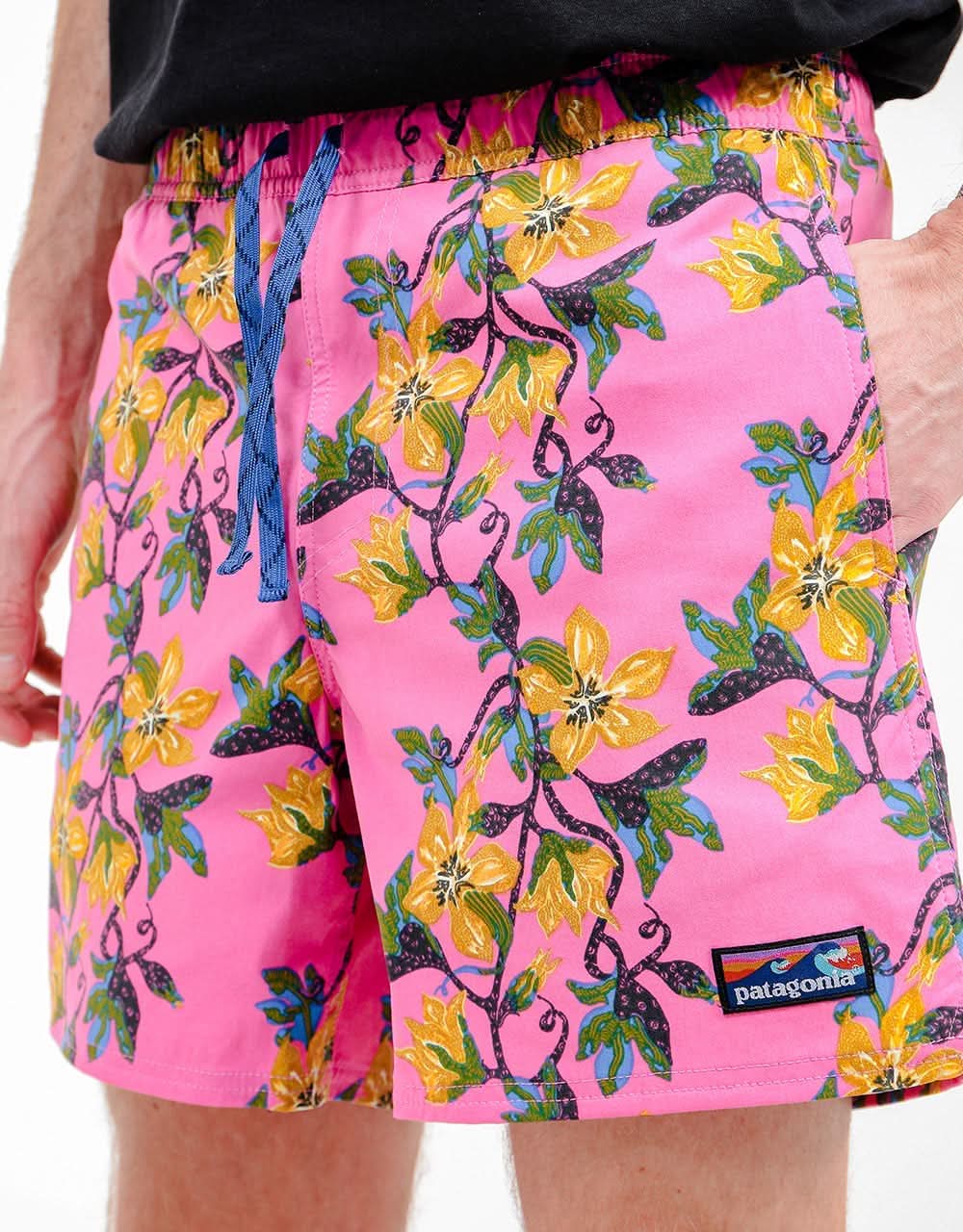 Patagonia Stretch Wavefarer® 16" Volley Short - Squash Blossom: Marble Pink