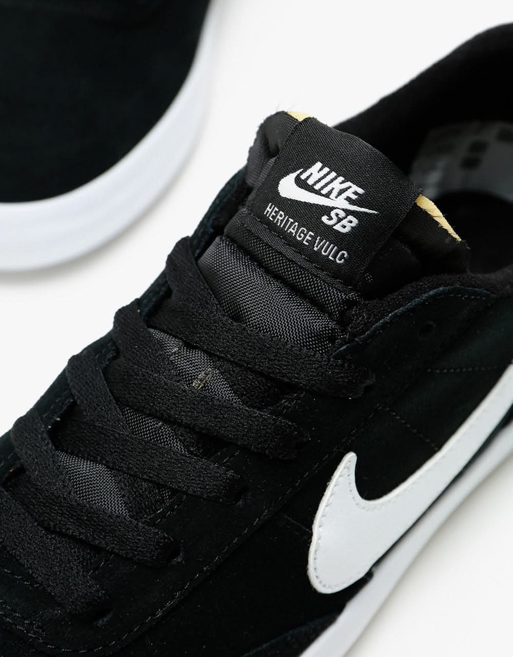 Nike SB Heritage Vulc Skate Shoes - Black/White-Black-White