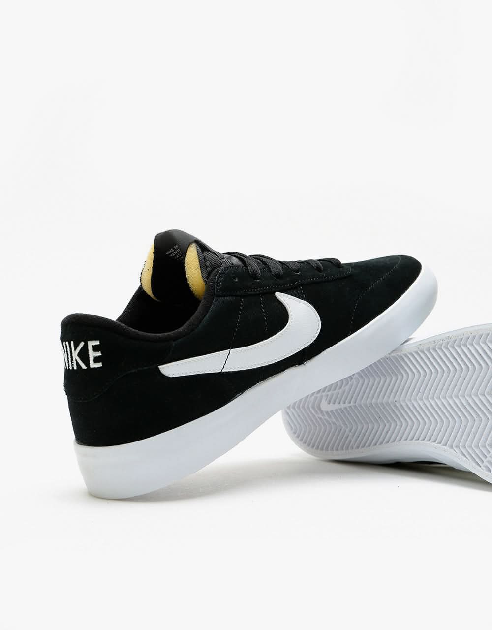 Nike SB Heritage Vulc Skate Shoes - Black/White-Black-White