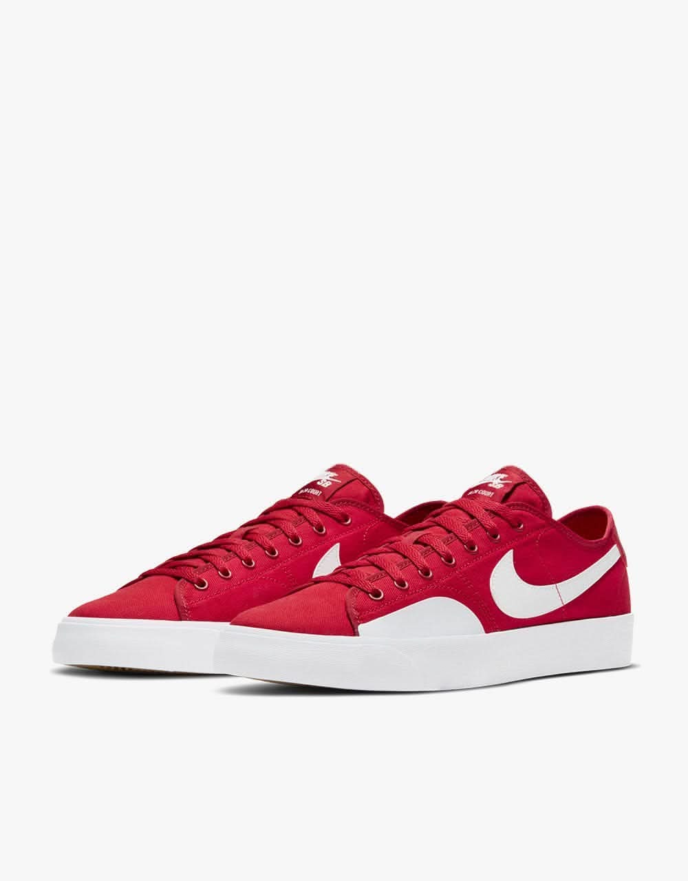 Nike SB BLZR Court Skate Shoes - Gym Red/White-Gym Red-Gum Light Brown