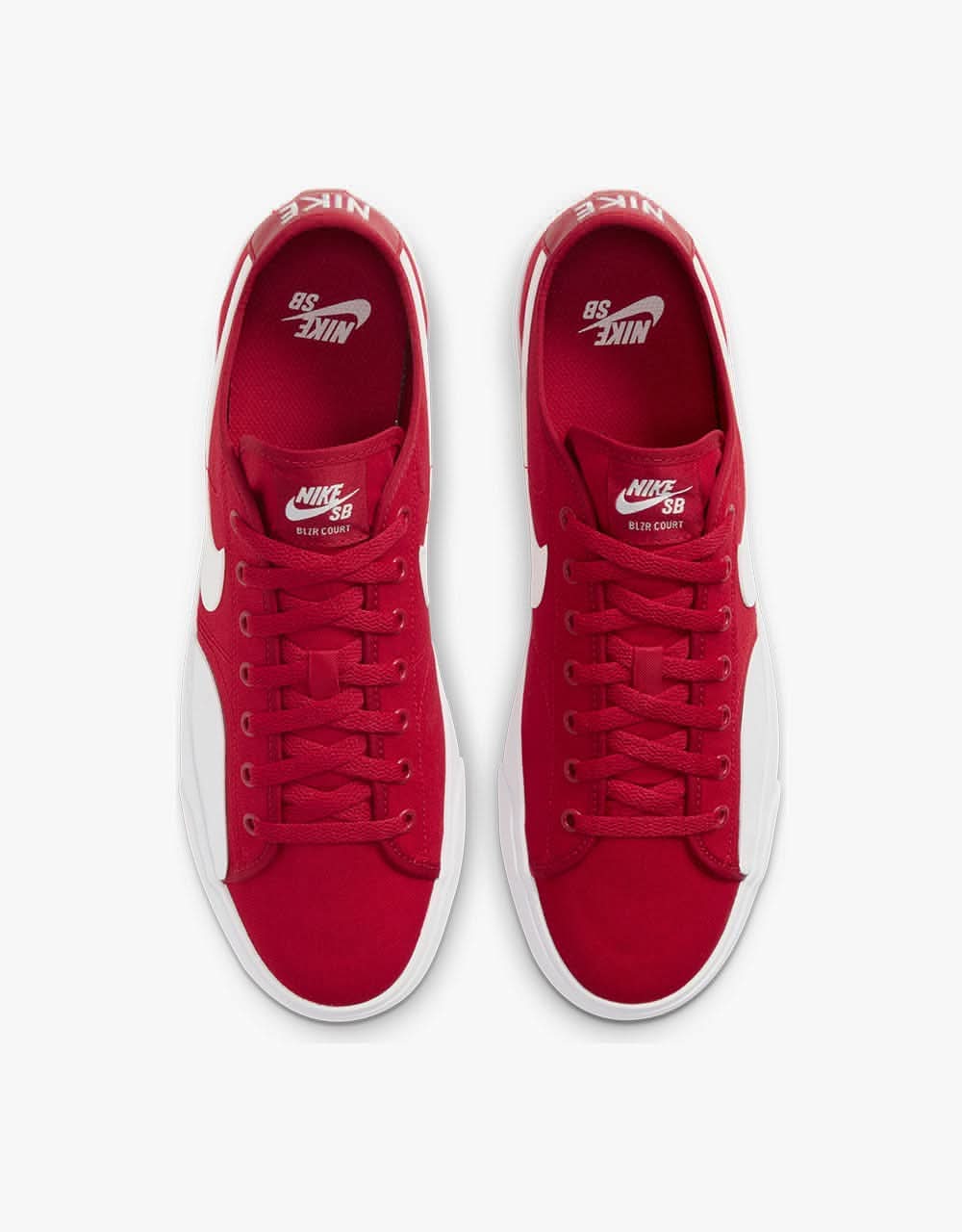 Nike SB BLZR Court Skate Shoes - Gym Red/White-Gym Red-Gum Light Brown