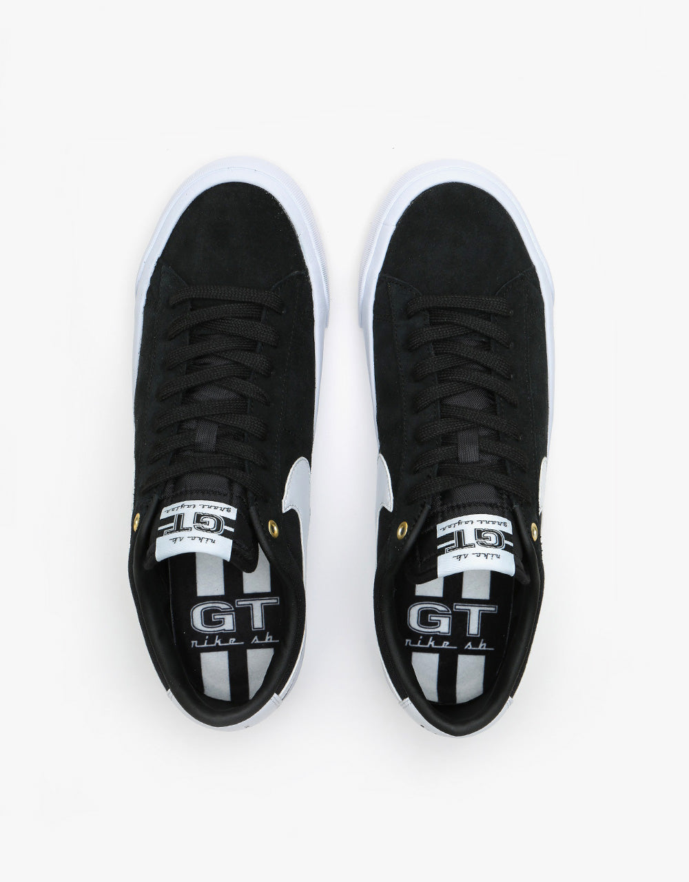 Nike SB Zoom Blazer Low Pro GT Skate Shoes - Black/White-Black-Gum Light Brown