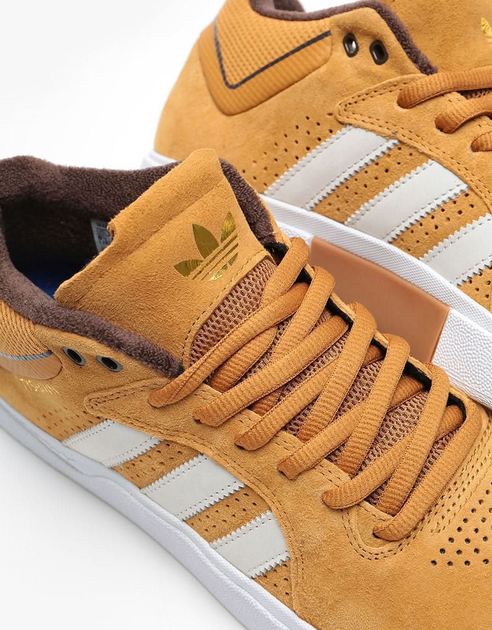 adidas Tyshawn Skate Shoes - Mesa/Chalk White/Dark Brown