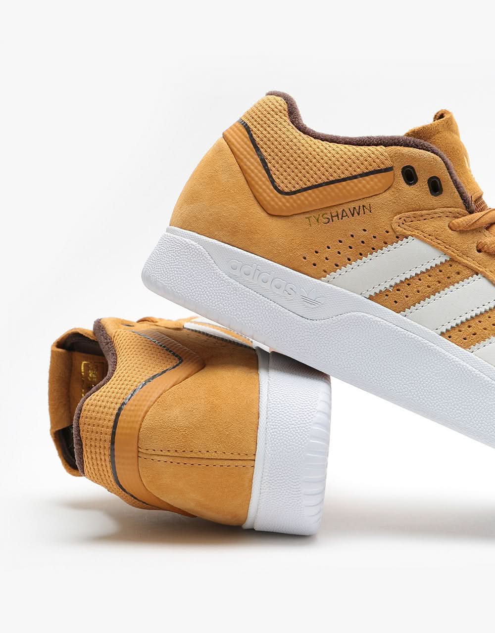 adidas Tyshawn Skate Shoes - Mesa/Chalk White/Dark Brown