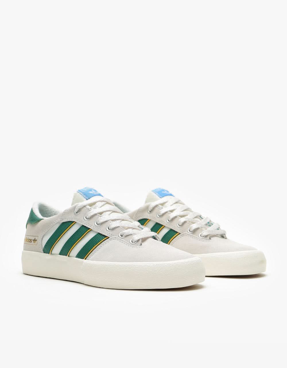 adidas Matchbreak Super Skate Shoes - Crystal White/Collegiate Green/C