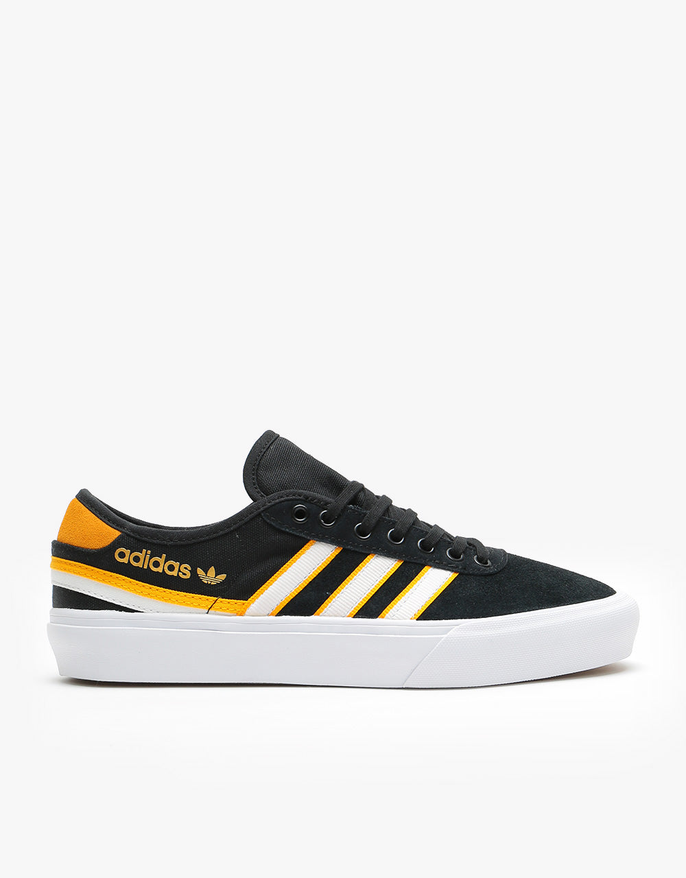 adidas Delpala Premiere Skate Shoes - Core Black/White/Crew Yellow
