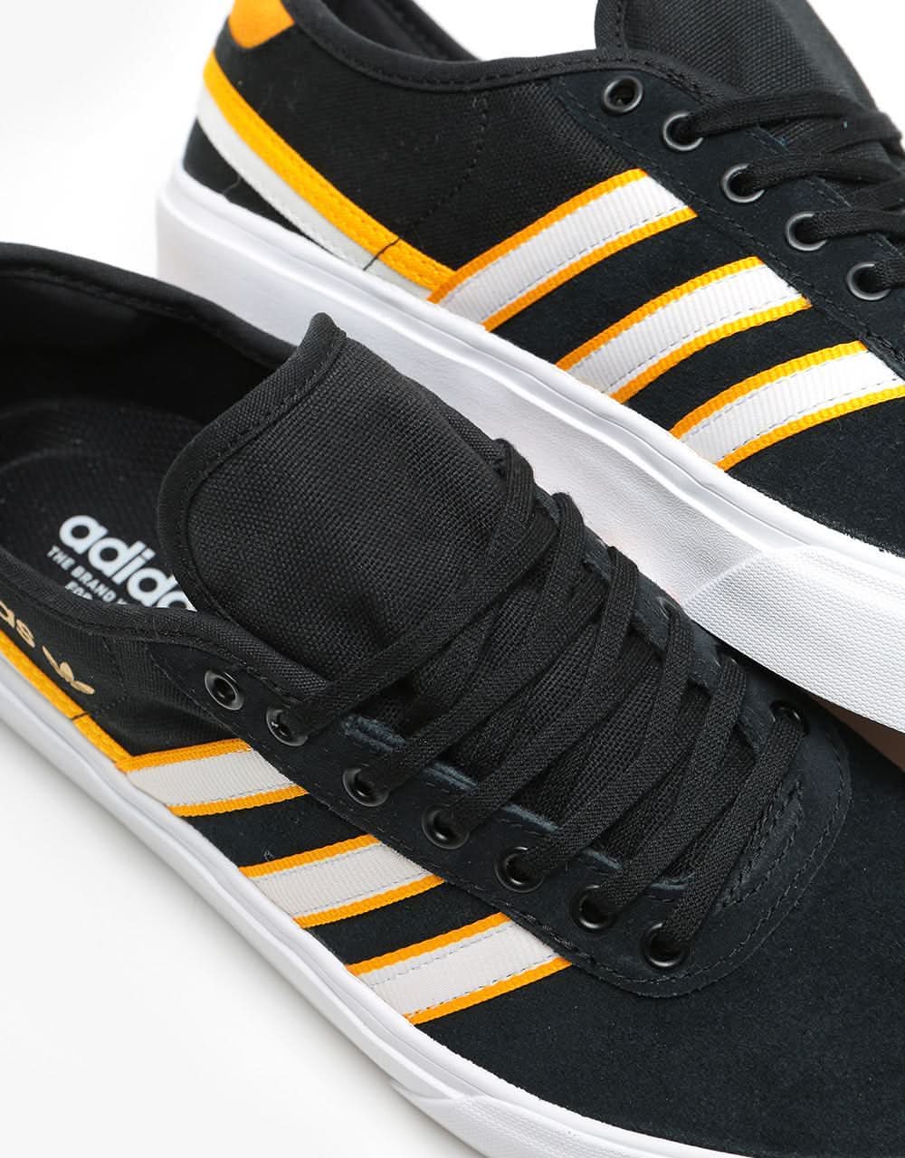 adidas Delpala Premiere Skate Shoes - Core Black/White/Crew Yellow