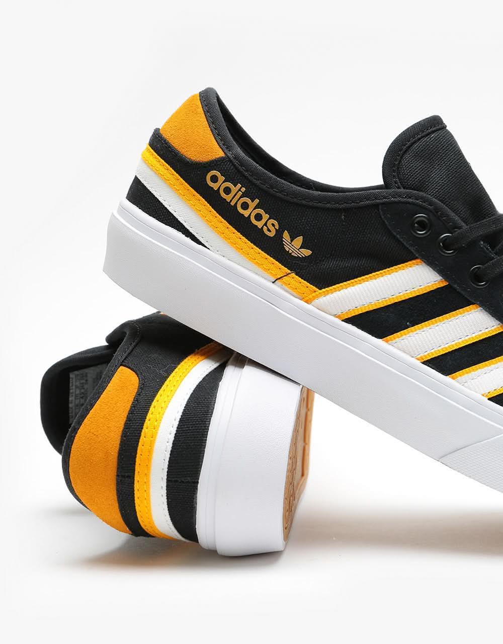 adidas Delpala Premiere Skate Shoes - Core Black/White/Crew Yellow