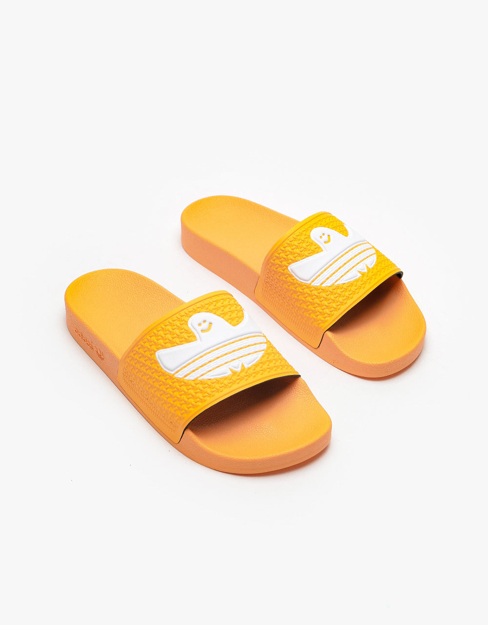 adidas Shmoofoil Slides - Hazy Orange/White/White