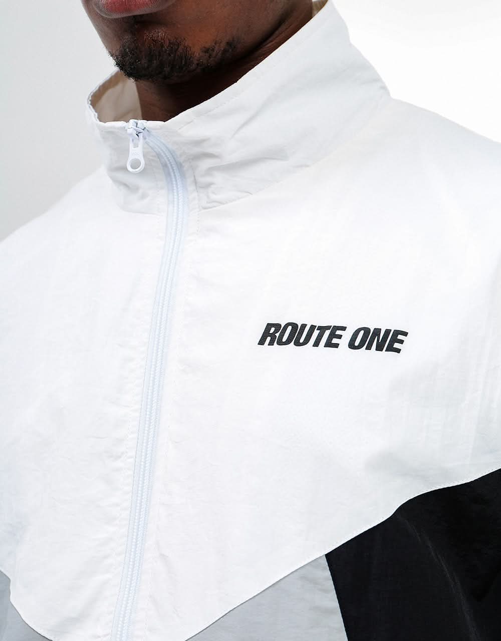 Route One Practice Jacket - Black/White/Limestone