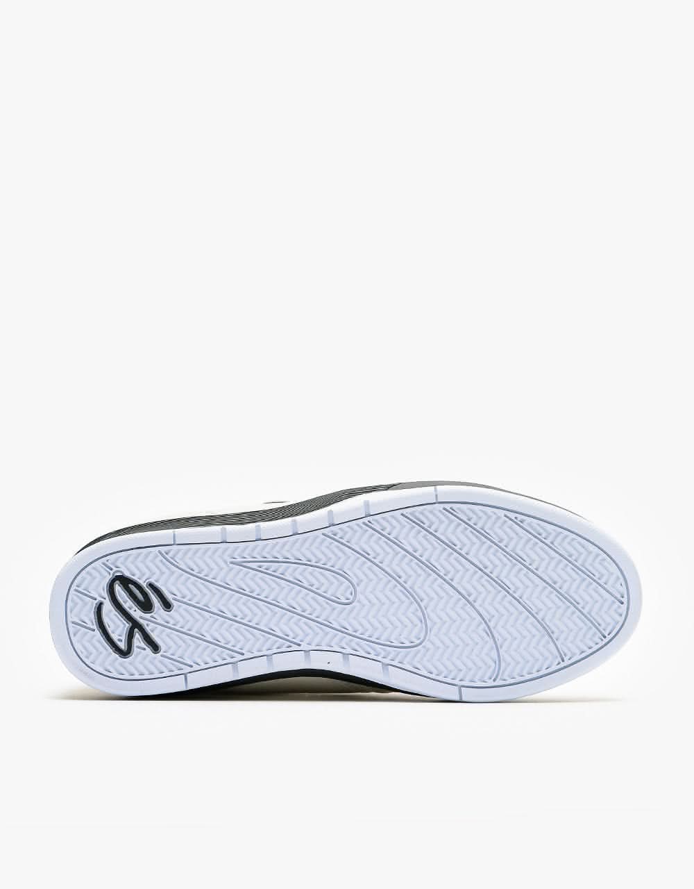 éS Accel Slim Plus Skate Shoes - White/Black