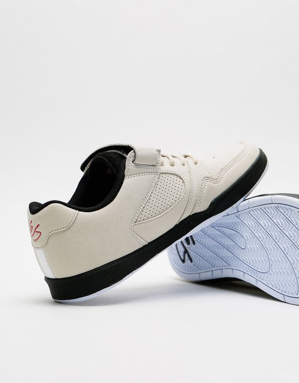 éS Accel Slim Plus Skate Shoes - White/Black