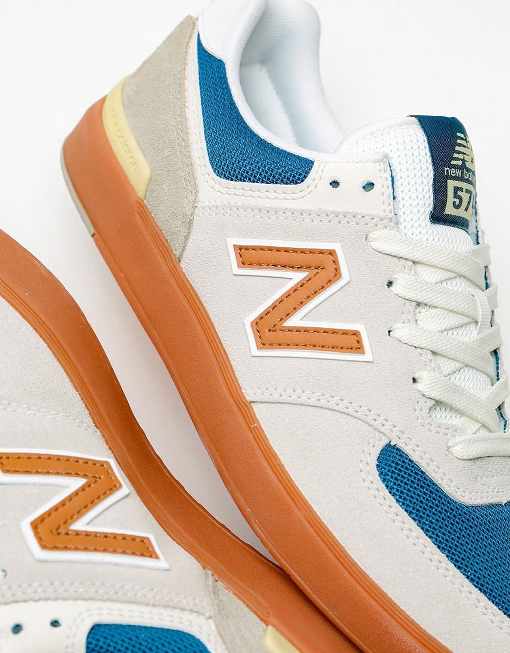 New Balance AC 574 Skate Shoes - Brown/Purple