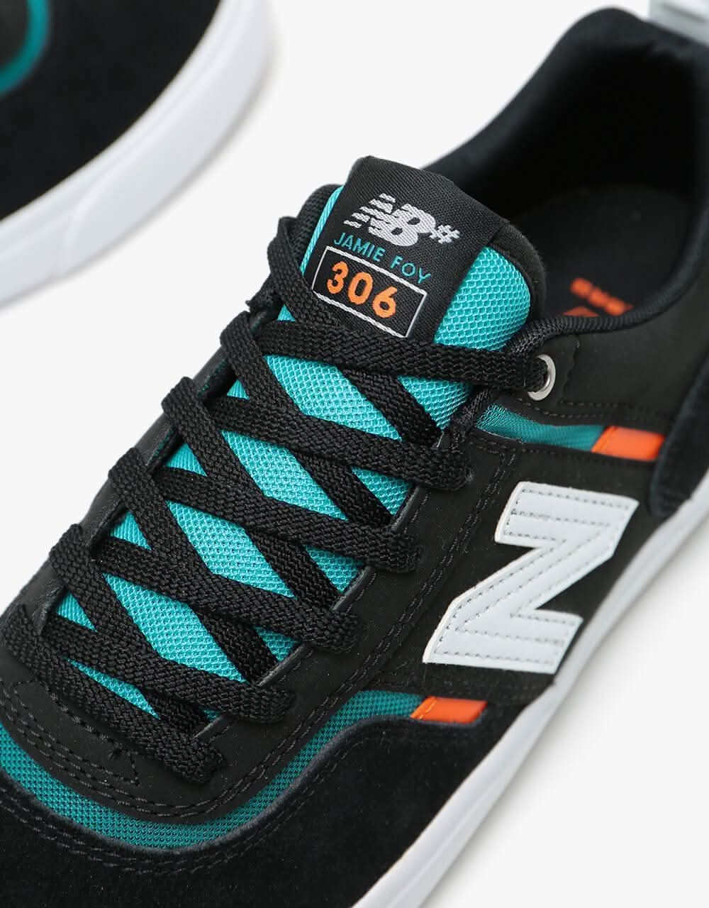 New Balance Numeric 306 Skate Shoes - Black/Turquoise