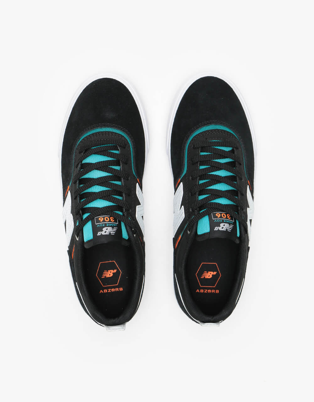 New Balance Numeric 306 Skate Shoes - Black/Turquoise