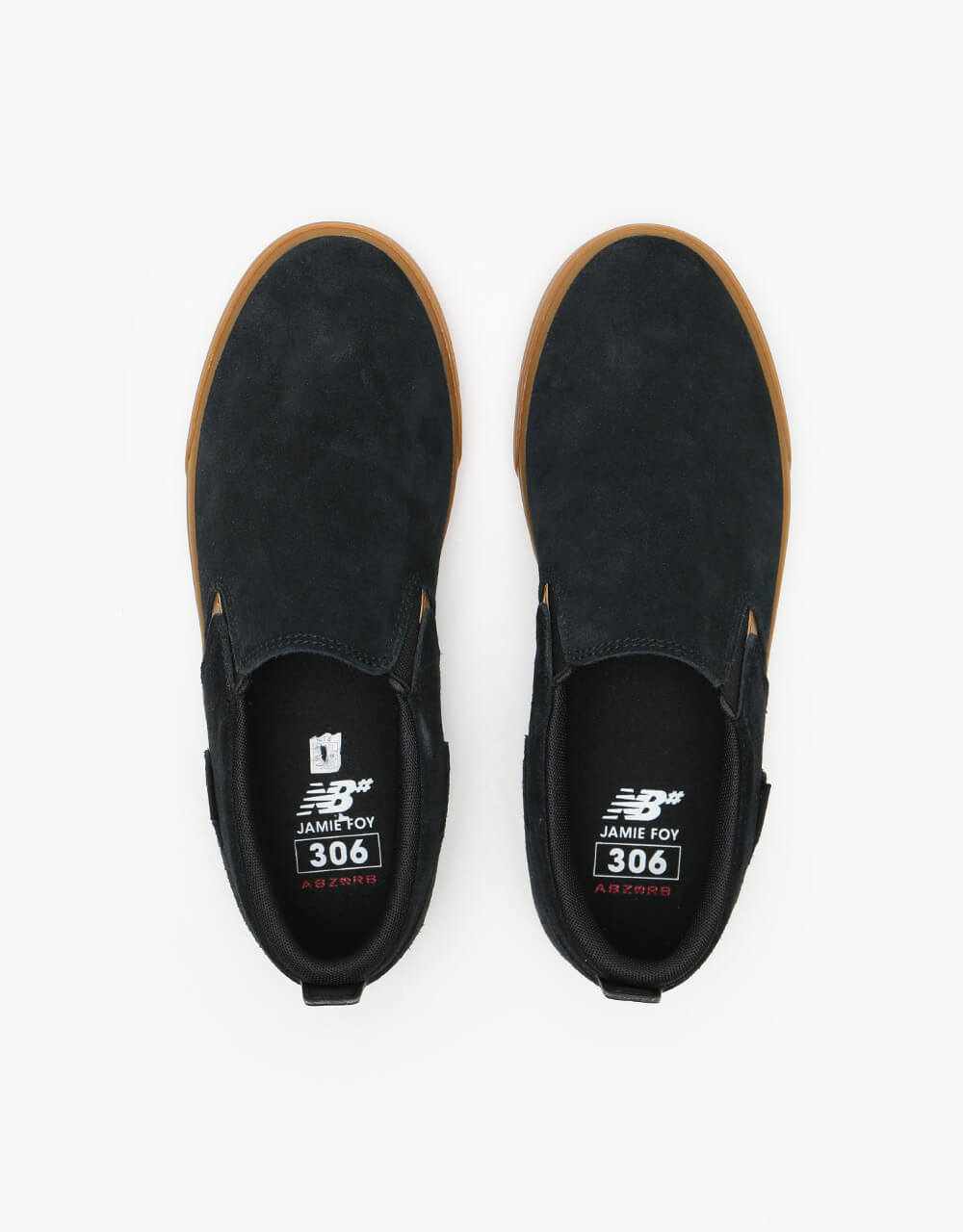 New Balance Numeric 306L Skate Shoes - Black/Gum