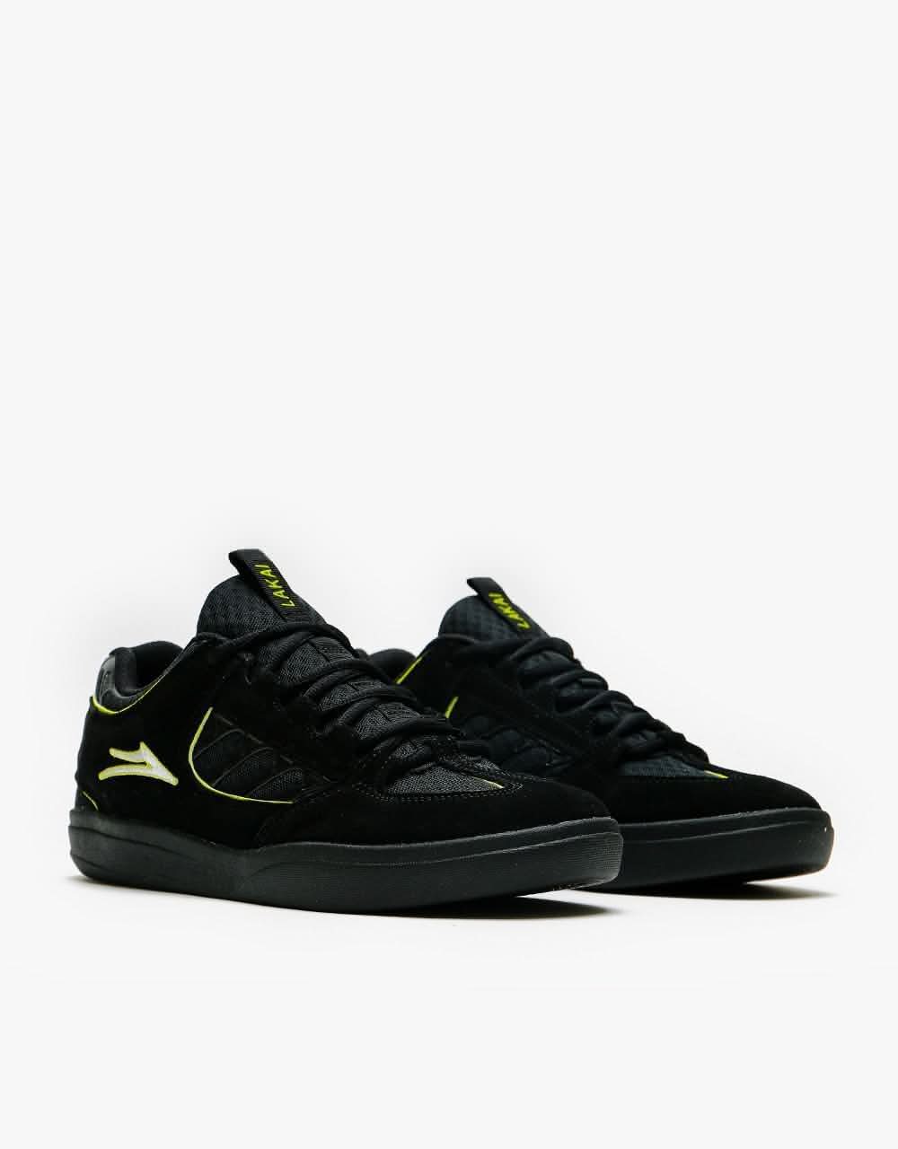 Lakai Carroll Skate Shoes - Black/Neon Green