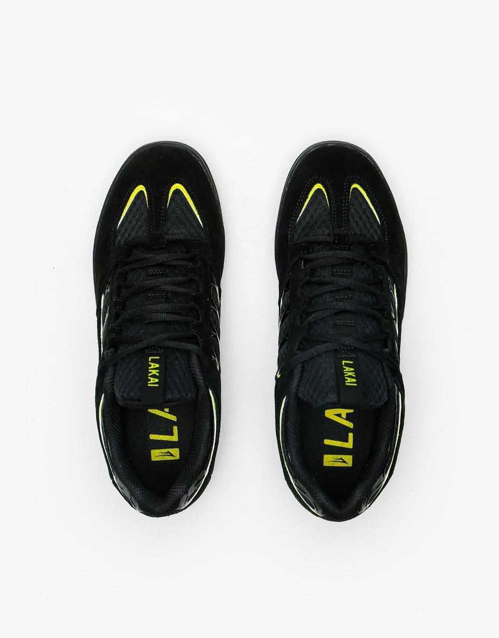 Lakai Carroll Skate Shoes - Black/Neon Green