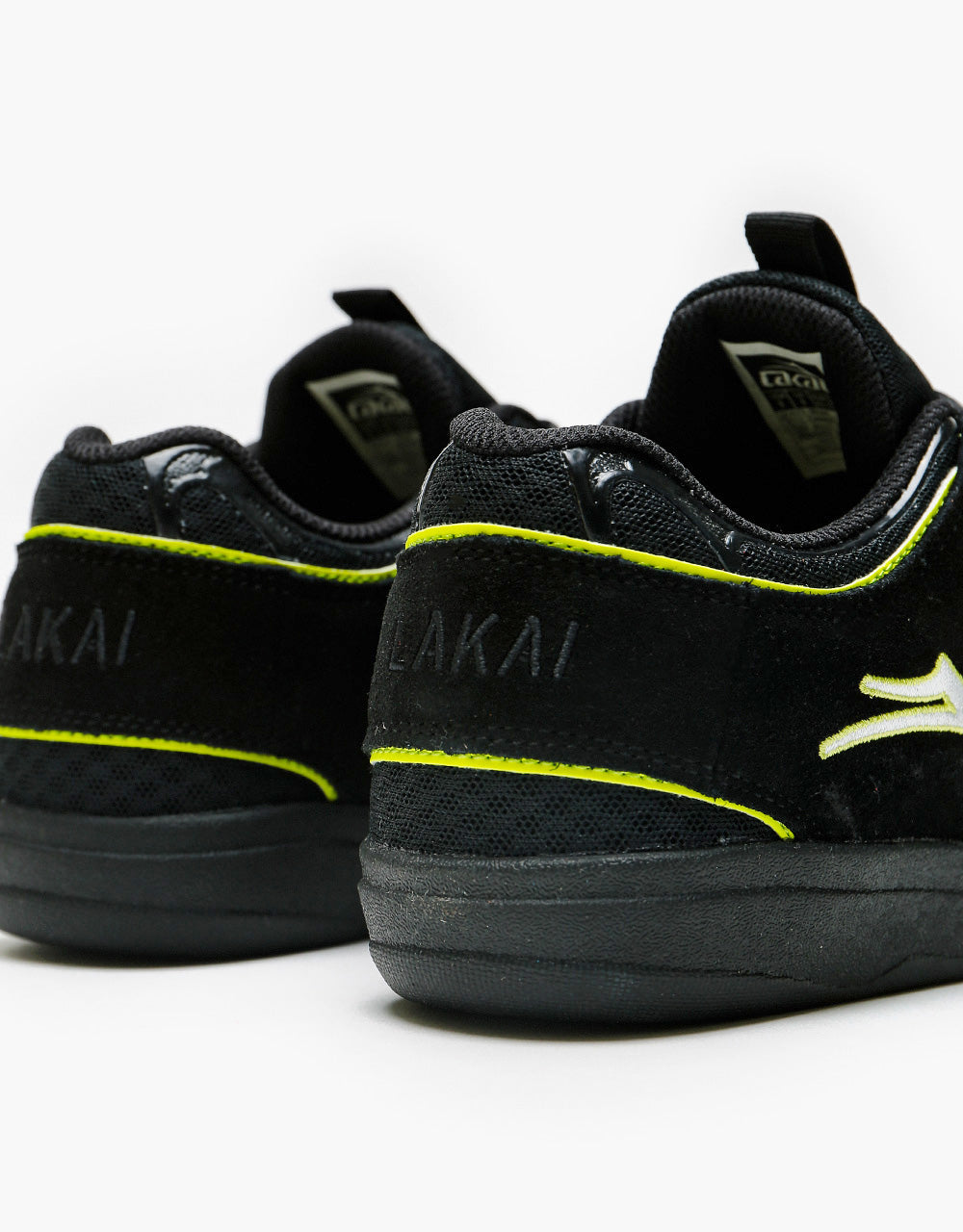 Lakai Carroll Skate Shoes - Black/Neon Green