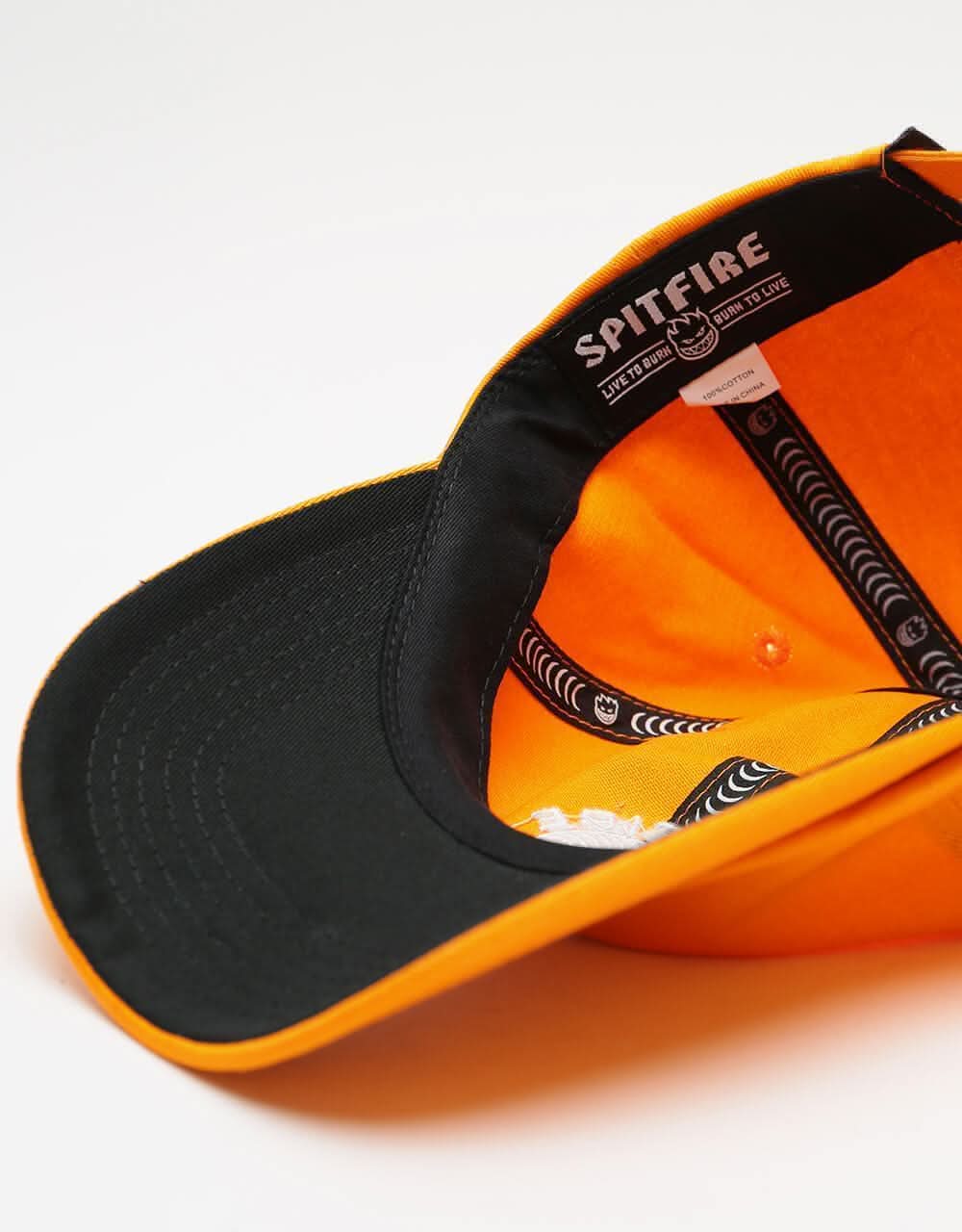 Spitfire Classic 87 Swirl Strapback Cap - Orange/White