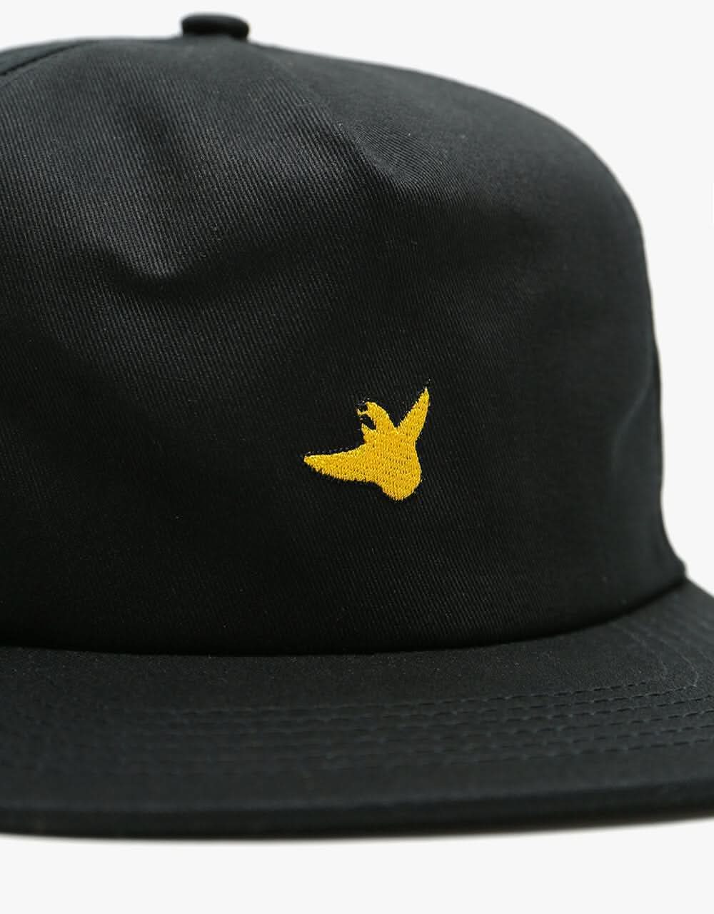 Krooked OG Bird Snapback Cap - Black/Yellow