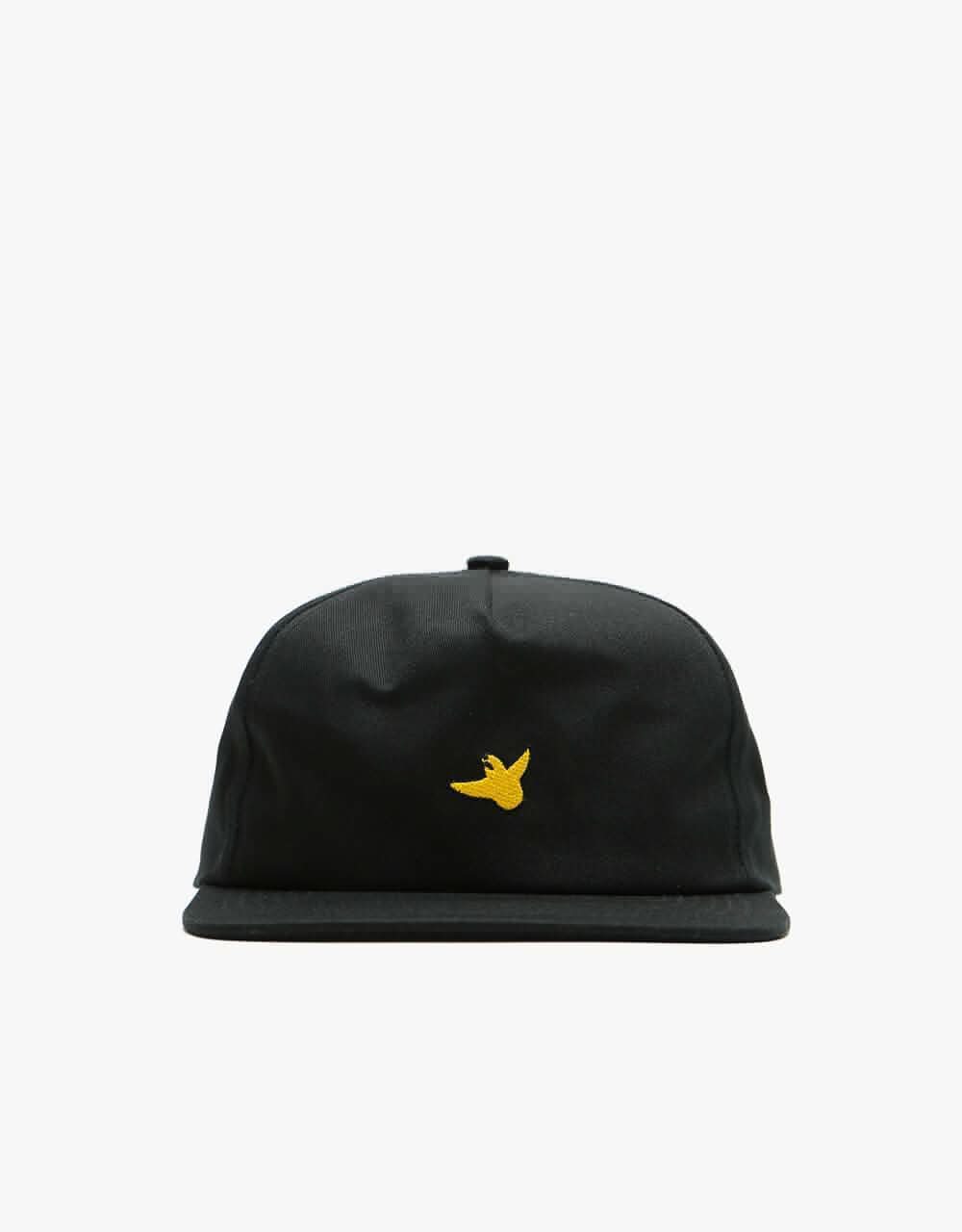 Krooked OG Bird Snapback Cap - Black/Yellow