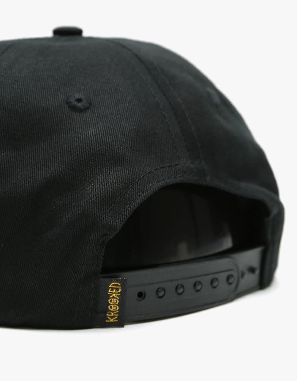 Krooked OG Bird Snapback Cap - Black/Yellow