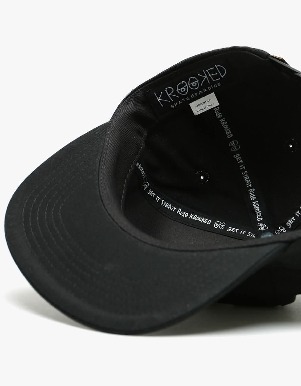 Krooked OG Bird Snapback Cap - Black/Yellow