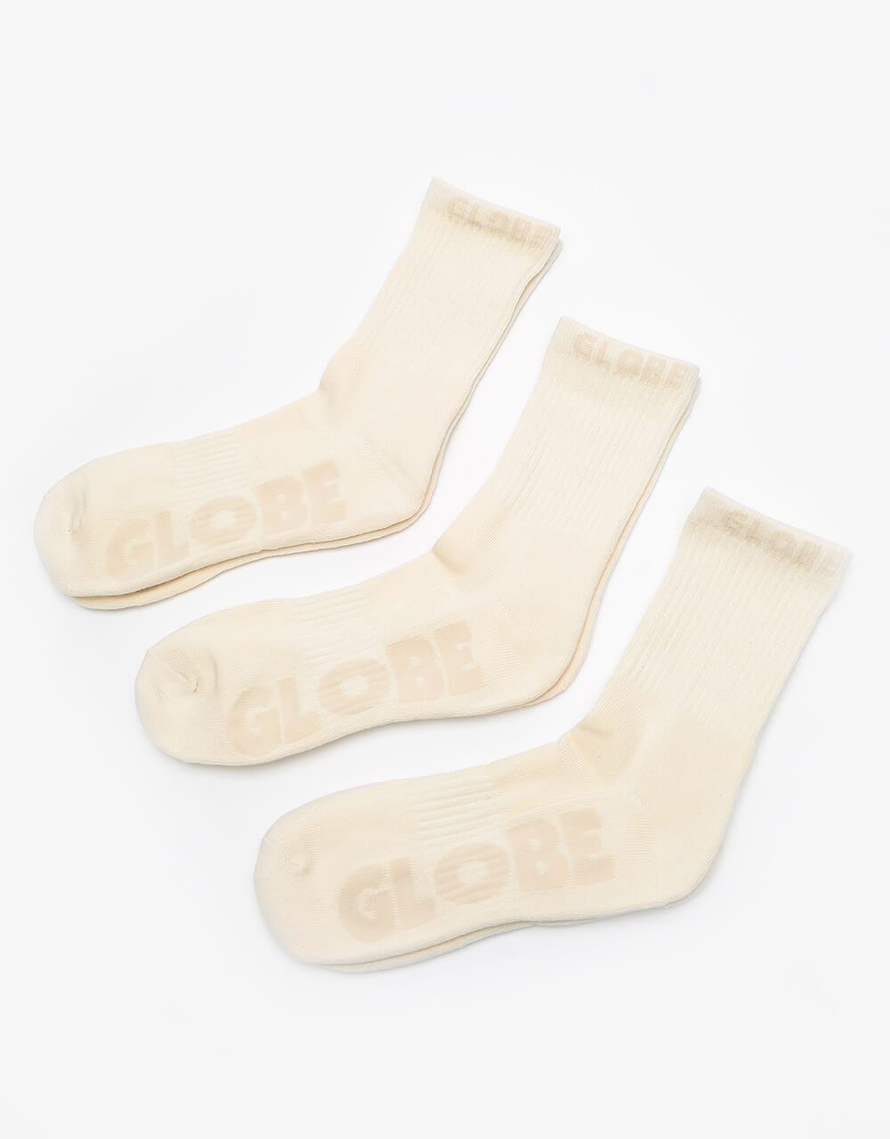 Globe Bleach Free Eco Crew Sock 3 Pack - Bleach Free