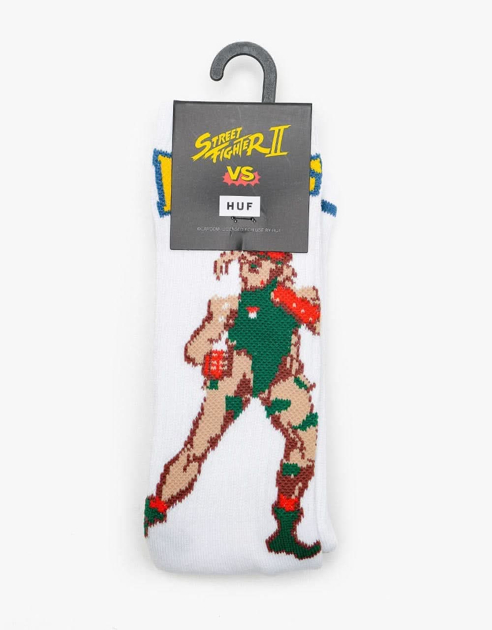 HUF x Street Fighter II Chun-Li & Cammy Socks - White
