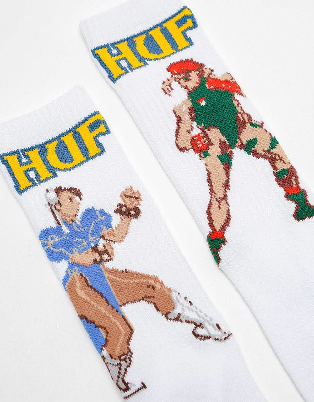 HUF x Street Fighter II Chun-Li & Cammy Socks - White