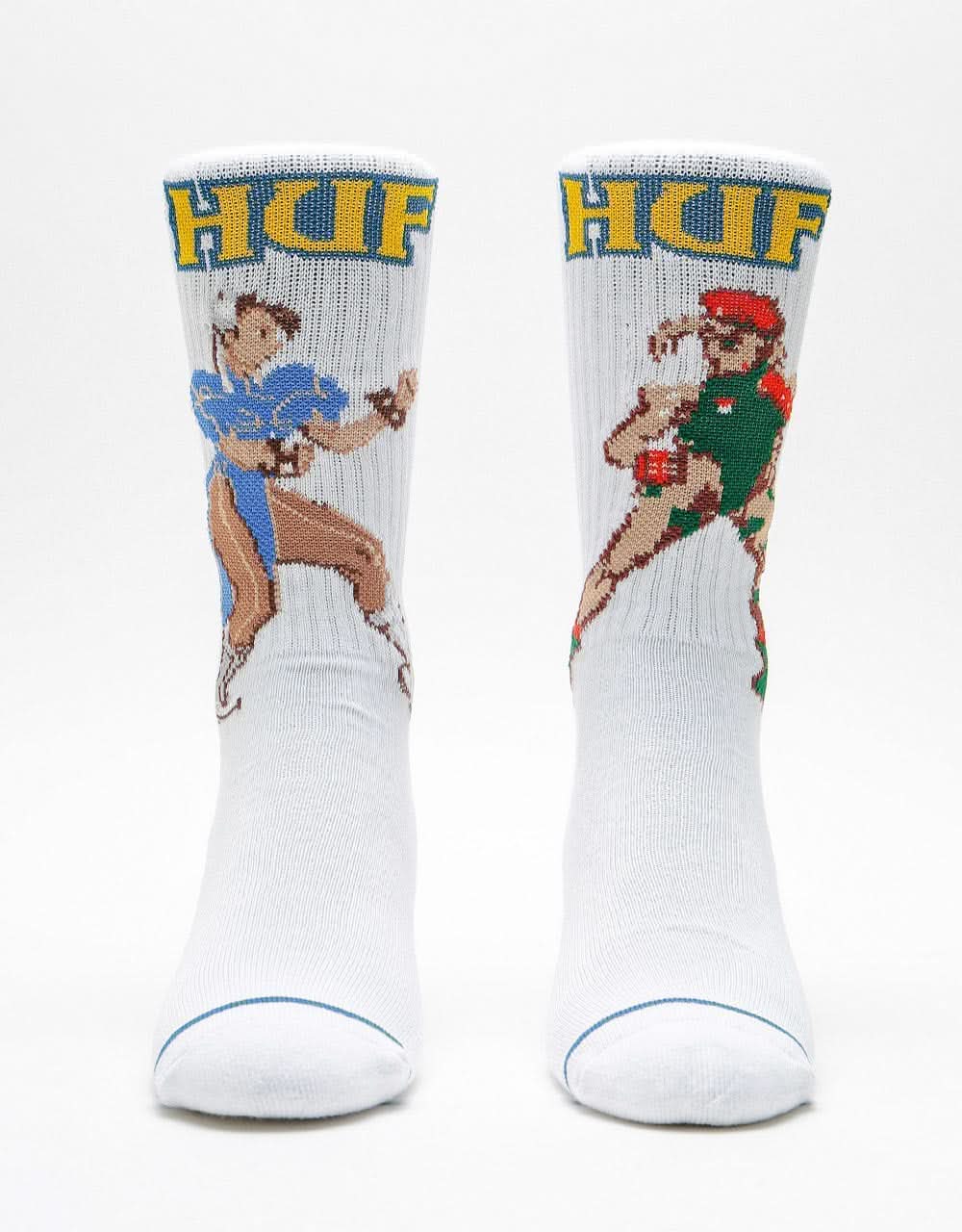 HUF x Street Fighter II Chun-Li & Cammy Socks - White