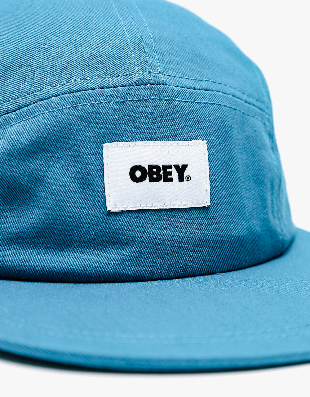 Obey Bold Label Organic 5 Panel Cap - Blue Sapphire